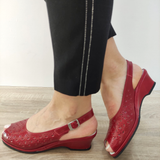 SANDALE CASUAL DAMA SUAVE 0279P ROMA 05-N BORDO